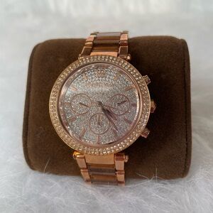 Michael Kors Pave Rose Gold Women's Watch